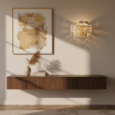 Chandelier Ceiling Light Luxury Gold Crystal Chandelier Ceiling Lamp Art