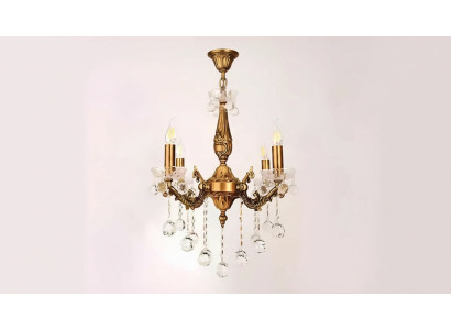 Chandelier Ceiling Light Luxury Gold Ceiling Lamp Crystal Style
