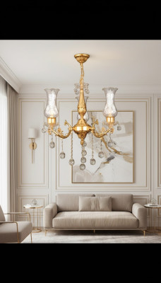 Ceiling chandelier gold ceiling lamp crystal chandelier lamp