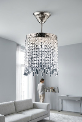 Chandelier Ceiling Light Silver Ceiling Lamp Crystal Lamp