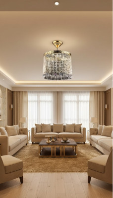 Ceiling lamp ceiling chandelier gold chandelier crystal lamp
