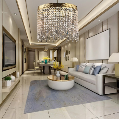 Ceiling chandelier gold ceiling light crystal lamp chandelier