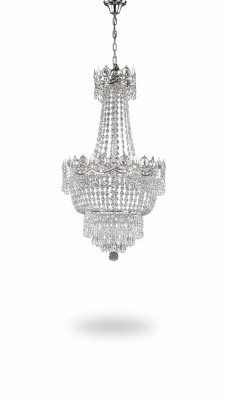 Chandelier Ceiling Light Silver Ceiling Lamp Crystal Pendant Light