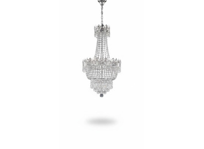 Chandelier Ceiling Light Silver Ceiling Lamp Crystal Pendant Light