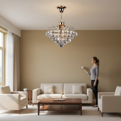 Ceiling lamp chandelier gold crystal chandelier lamp