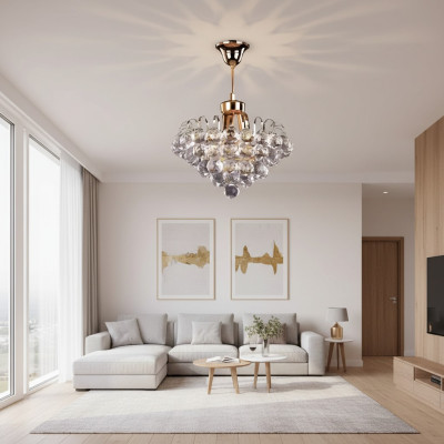 Ceiling lamp chandelier gold crystal chandelier lamp