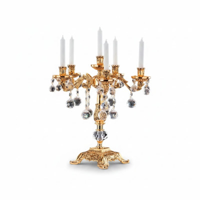 Candlestick Candleholder Elegant Gold