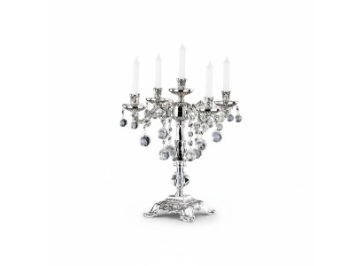 Candlestick Candle Holder Candelabra Candle Holder Elegant Silver Art