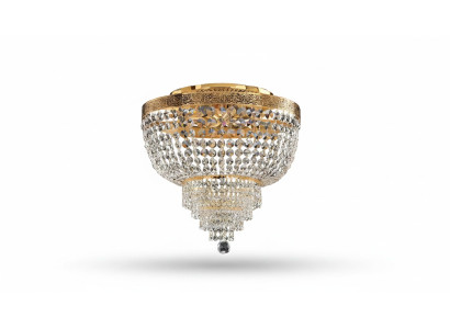 Chandelier Ceiling Light Luxury Gold Ceiling Lamp Crystal Style