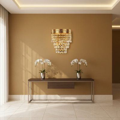 Lamps Wall Lamp Wall Lights Wall Light Chandelier Wall Crystal Gold