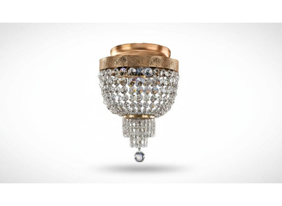Ceiling pendant luxury gold chandelier ceiling lamp crystal style