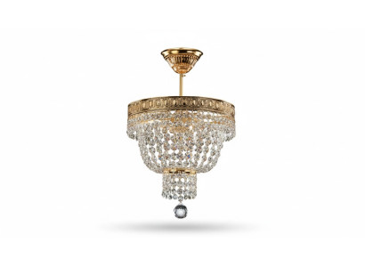 Chandelier Ceiling Light Luxury Gold Ceiling Lamp Crystal Style