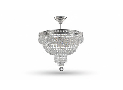 Chandelier Ceiling Light Luxury Silver Crystal Chandelier Ceiling Lamp