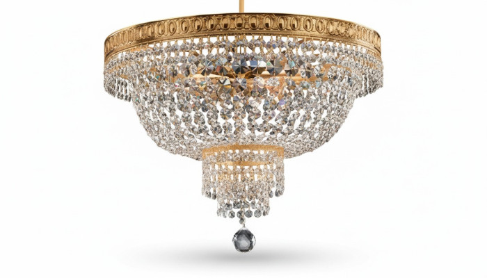 Chandelier Ceiling Light Luxury Gold Crystal Chandelier Ceiling Lamp