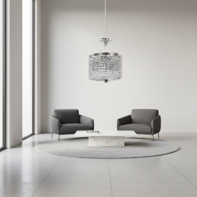 Chandelier Ceiling Light Luxury Gold Ceiling Lamp Crystal Style
