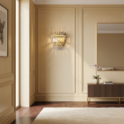 Wall lights Wall light Wall lamp Chandelier Wall lamps Crystal Gold
