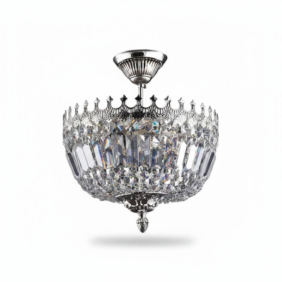Ceiling chandelier luxury silver chandelier ceiling lamp crystal chandelier