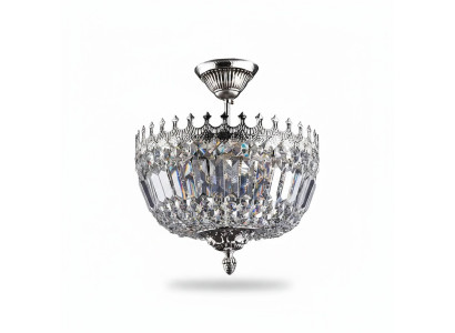 Ceiling chandelier luxury silver chandelier ceiling lamp crystal chandelier