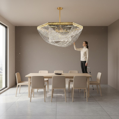 Ceiling chandelier luxury gold chandelier ceiling lamp crystal style chandelier