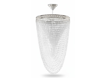 Chandelier Ceiling Light Luxury Silver Ceiling Lamp Crystal Chandelier