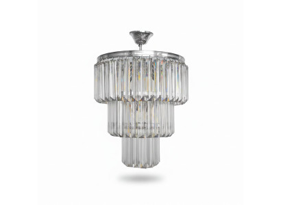 Chandelier Ceiling Light Luxury Silver Ceiling Lamp Crystal Chandelier