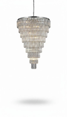 Chandelier Ceiling Light Silver Ceiling Lamp Crystal XXL Light