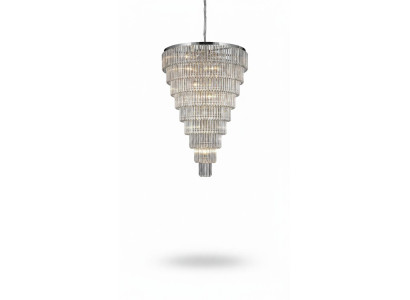 Chandelier Ceiling Light Silver Ceiling Lamp Crystal XXL Light