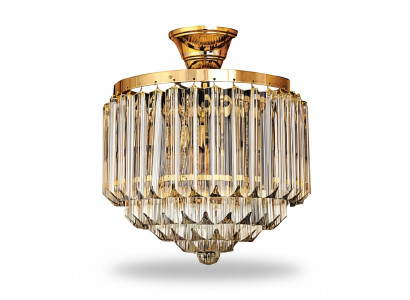 Ceiling lamp luxury gold chandelier ceiling light crystal art
