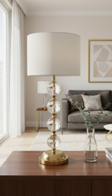 Table lamp lamp light gold crystal lamps table