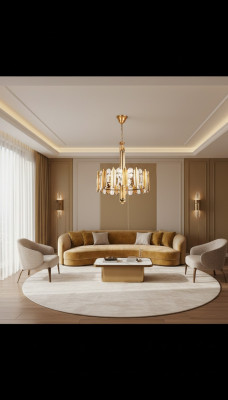 Luxury ceiling chandelier gold crystal chandelier ceiling lamp.