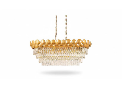 Chandelier Ceiling Light Gold Ceiling Lamp Crystal XXL Style