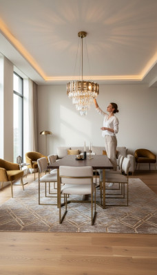 Chandelier Ceiling Light Luxury Gold Ceiling Lamp Crystal Chandelier
