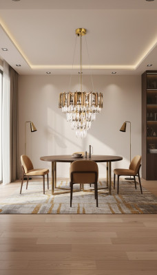 Chandelier Ceiling Light Luxury Gold Ceiling Lamp Crystal Chandelier