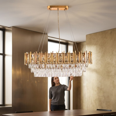Chandelier ceiling light luxury gold ceiling lamp crystal lamp