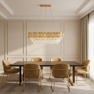 Chandelier ceiling light luxury gold ceiling lamp crystal lamp