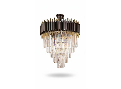 Luxury Chandelier Ceiling Light Gold Ceiling Lamp Crystal Round