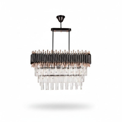 Chandelier Ceiling Light Luxury Gray Ceiling Lamp Crystal Chandelier