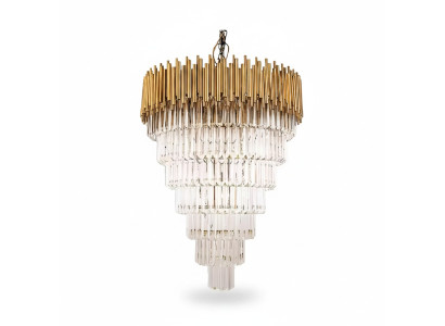 Chandelier Ceiling Light Luxury Ceiling Lamp Crystal Gold Cone
