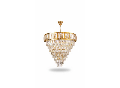 Chandelier Ceiling Light Luxury Gold Ceiling Lamp Crystal Chandelier 80x90cm