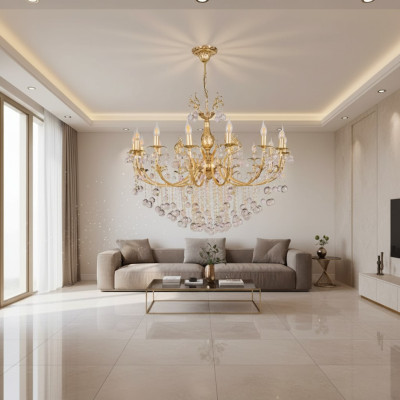 Ceiling chandelier chandelier luxury gold ceiling lamp crystal chandelier lamps