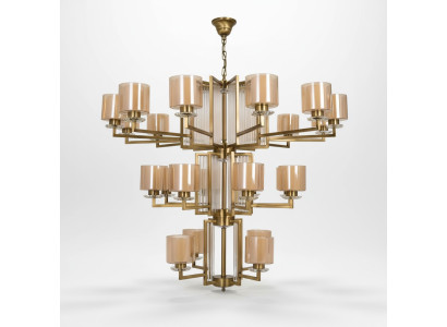 Ceiling fixture chandelier luxury gold ceiling lamp glass modern