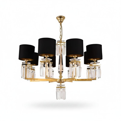 Chandelier Ceiling Light Gold Ceiling Lamp Crystal Black