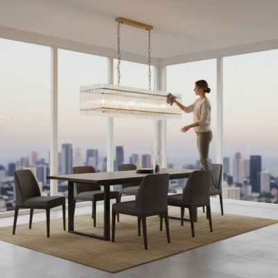 Chandelier Ceiling Light Glass Ceiling Lamp Silver Style Lamps