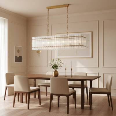 Chandelier Ceiling Light Glass Ceiling Lamp Silver Style Lamps