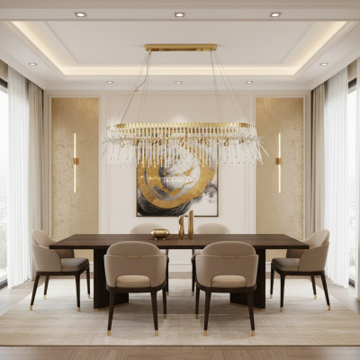 Dining table lamp ceiling light chandelier ceiling fixture luxury gold chandelier glass