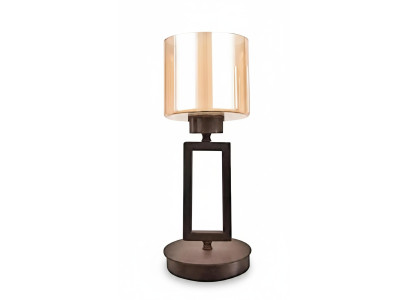 Table lamp tabletop lamp lamp lighting glass gold lamps table black