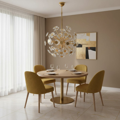 Chandelier Ceiling Light Gold Ceiling Lamp Crystal Modern