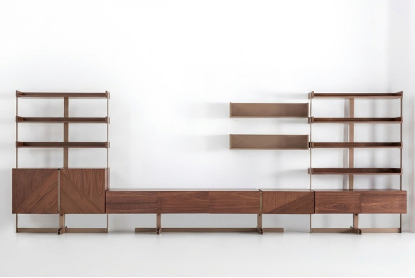 Modern living room wall unit display cabinet TV stand shelf living room furniture wood new