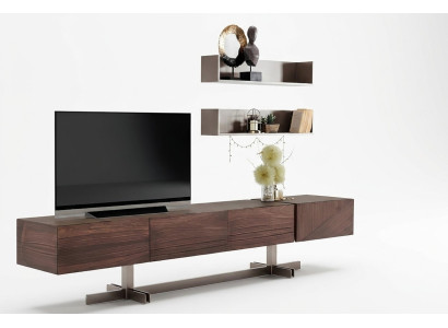 Luxurious TV cabinet in modern style made of durable wood