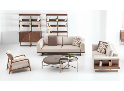 Modern sofa set luxury furniture upholstery textile couch gray modern sofa